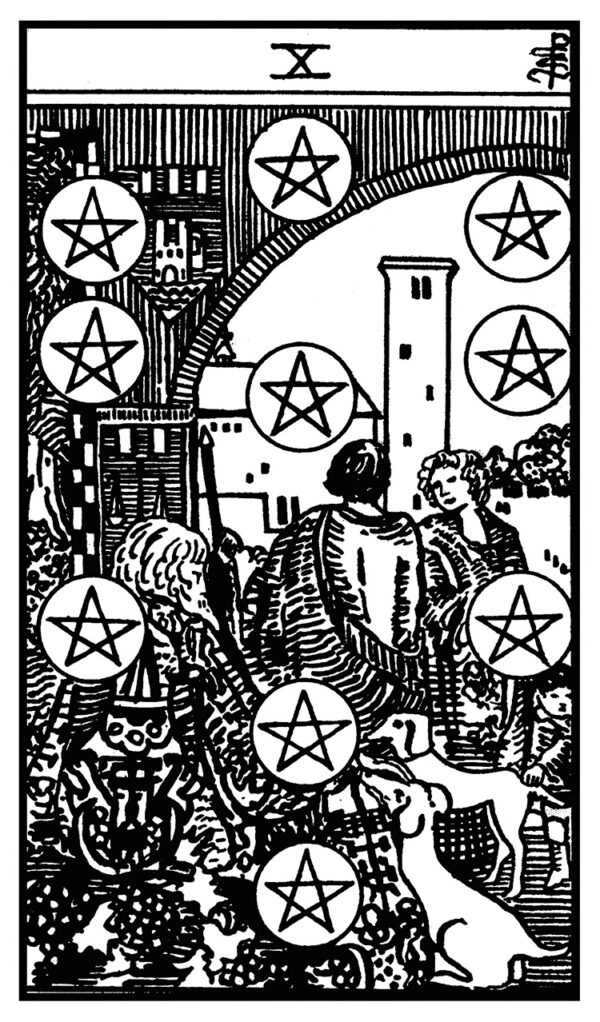 OG PAM Black & White Rider Waite Smith Printable Tarot Deck - Leopard Print Back - Instant Download - Image 7