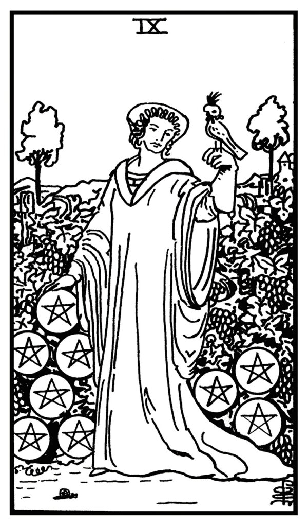 OG PAM Black & White Rider Waite Smith Printable Tarot Deck - Leopard Print Back - Instant Download - Image 8